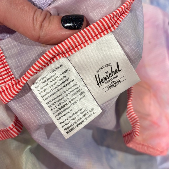 Herschel Supply Co. Classic Pastel Tie Dye packable Backpack - Picture 9 of 11